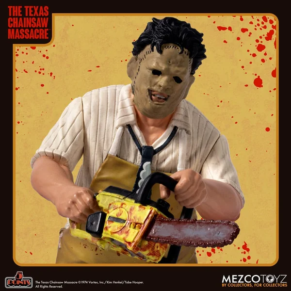 Leatherface figurine 5 Points Massacre à la tronçonneuse (1974) Mezco 10 cm