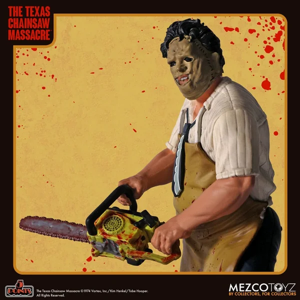 Leatherface figurine 5 Points Massacre à la tronçonneuse (1974) Mezco 10 cm