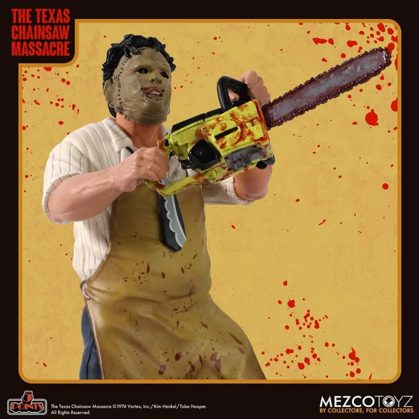 Leatherface figurine 5 Points Massacre à la tronçonneuse (1974) Mezco 10 cm