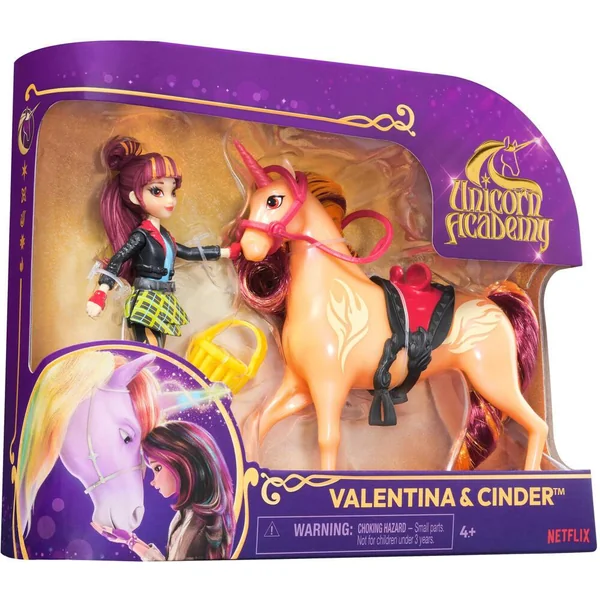 L'ECOLE DES LICORNES - COFFRET LICORNE CINDER ET POUPEE VALENTINA