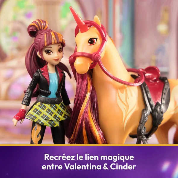 L'ECOLE DES LICORNES - COFFRET LICORNE CINDER ET POUPEE VALENTINA