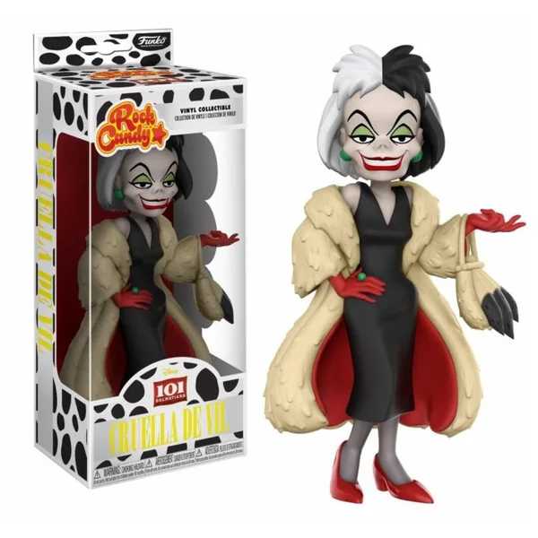 LES 101 DALMATIENS: CRUELLA DE VIL, ROCK CANDY - figurine vinyl 12.5 cm