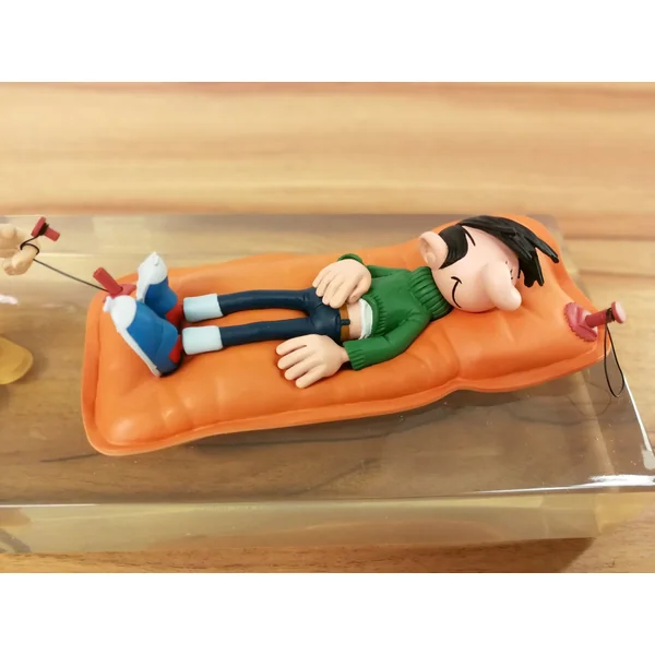 LES CASES DE FRANQUIN, GASTON LAGAFFE: GASTON ET FANTASIO, L'INONDATION - statuette résine