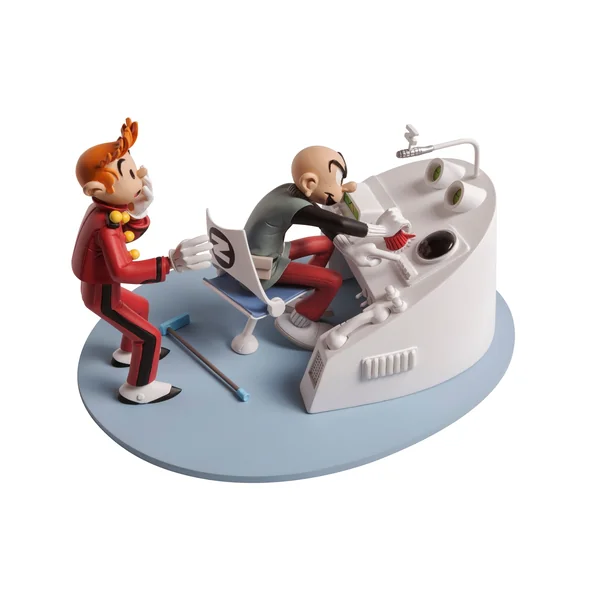 LES CASES DE FRANQUIN, SPIROU: SPIROU ET FANTASIO "LA BULLE", Z COMME ZORGLUB - statuette résine 17 cm (version polychrome)