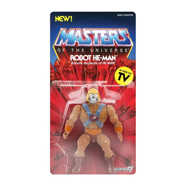 LES MAITRES DE L'UNIVERS: ROBOT HE-MAN - figurine articulée "Vintage Collection" 14 cm