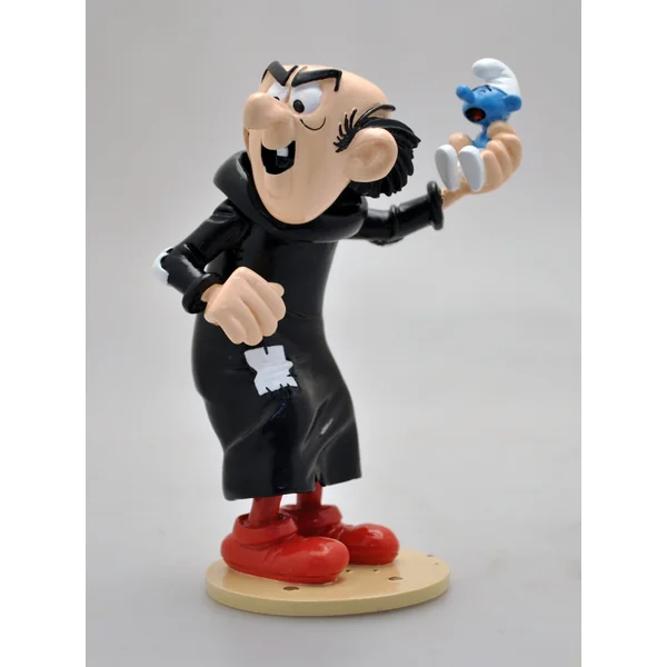 LES SCHTROUMPFS: GARGAMEL ET LE SCHTROUMPF PRISONNIER, COLLECTION ORIGINE III - figurine métal