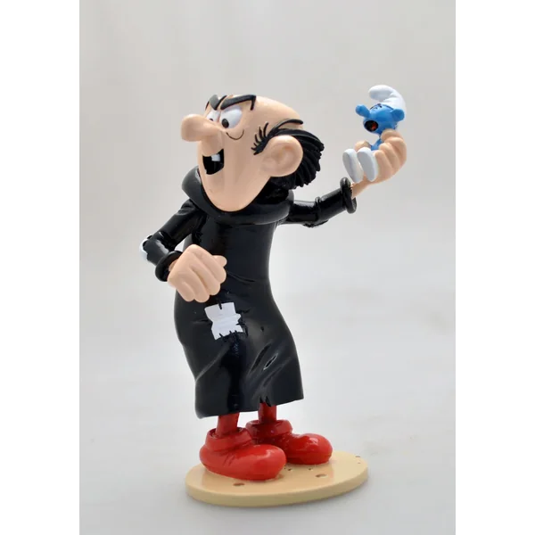 LES SCHTROUMPFS: GARGAMEL ET LE SCHTROUMPF PRISONNIER, COLLECTION ORIGINE III - figurine métal