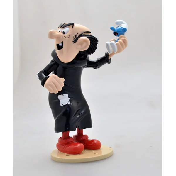 LES SCHTROUMPFS: GARGAMEL ET LE SCHTROUMPF PRISONNIER, COLLECTION ORIGINE III - figurine métal