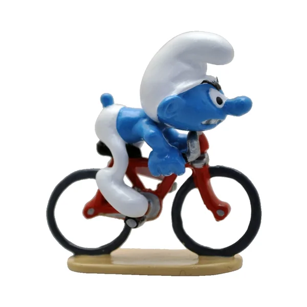 LES SCHTROUMPFS: LE SCHTROUMPF CYCLISTE, COLLECTION ORIGINE III - figurine métal