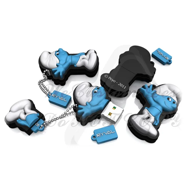 LES SCHTROUMPFS: LE SCHTROUMPF MALADROIT - clé USB 4 Gb