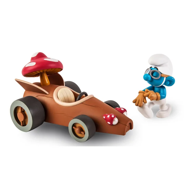 LES SCHTROUMPFS: LES SCHTROUMPFMOBILES, LE CHAMPIGNON - véhicule en résine 14 cm