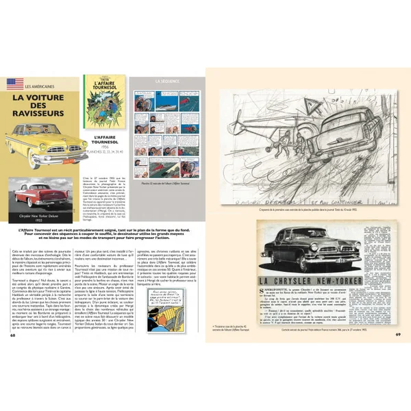 Les voitures de légende - Tintin et les autos Américaines Moulinsart 2023 (24533)