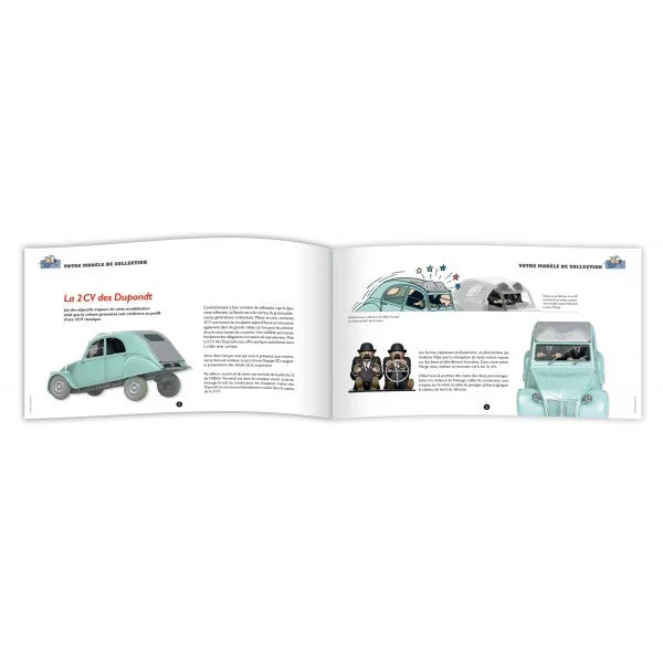 LES VOITURES DE TINTIN: LA 2CV DES DUPONDT "L'AFFAIRE TOURNESOL", 08 - véhicule au 1/24