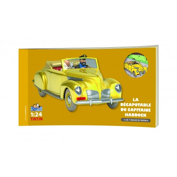 LES VOITURES DE TINTIN: LA DECAPOTABLE DU CAPITAINE HADDOCK "LES 7 BOULES DE CRISTAL", 02 - véhicule au 1/24