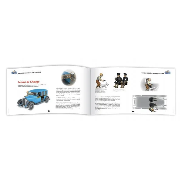 LES VOITURES DE TINTIN: LE TAXI DE CHICAGO "TINTIN EN AMERIQUE", 07 - véhicule au 1/24