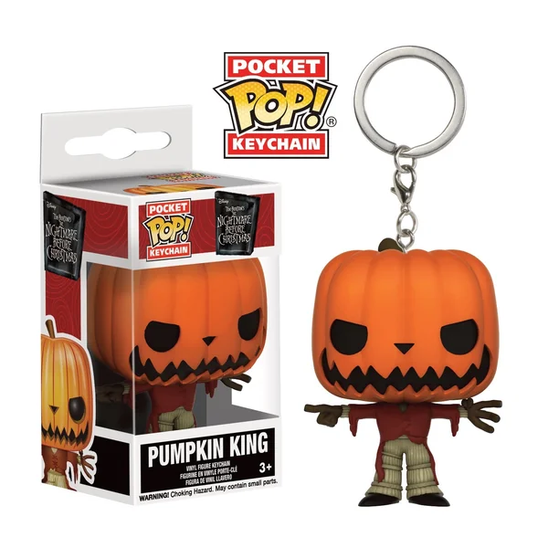 L'ETRANGE NOEL DE MONSIEUR JACK: PUMPKIN KING, POCKET POP! - porte-clés vinyl 4 cm