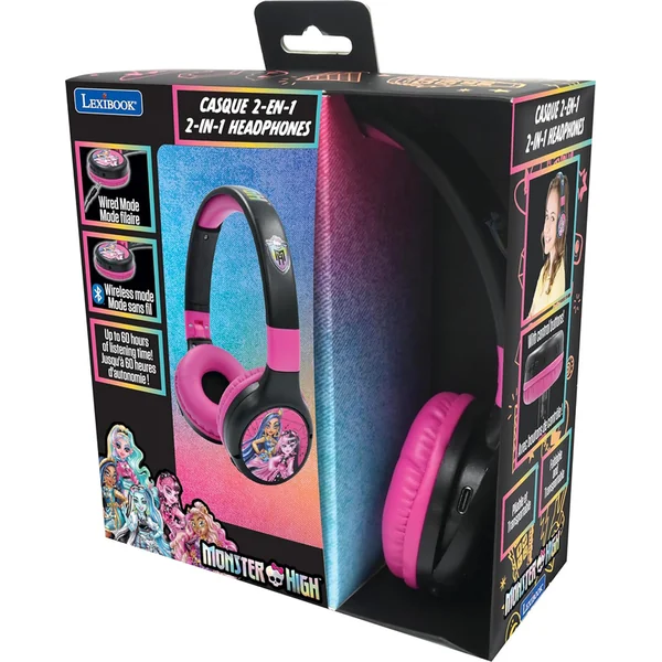 Lexibook Casque sans fil pliable Monster High