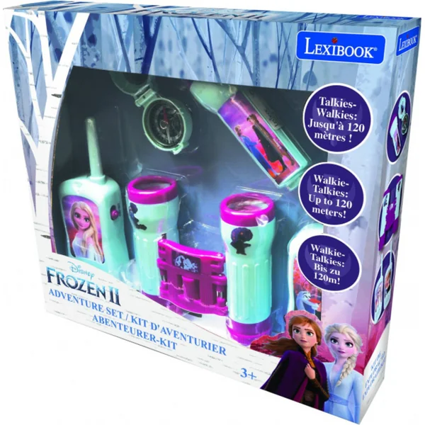 Lexibook Set Frozen - talkies-walkies, jumelles, lampe de poche