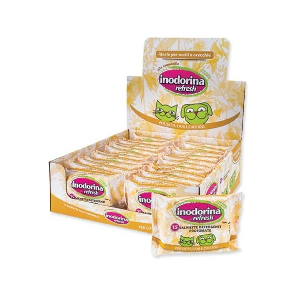 Lingettes Inodorina pour les yeux et les oreilles Camomille 15pcs