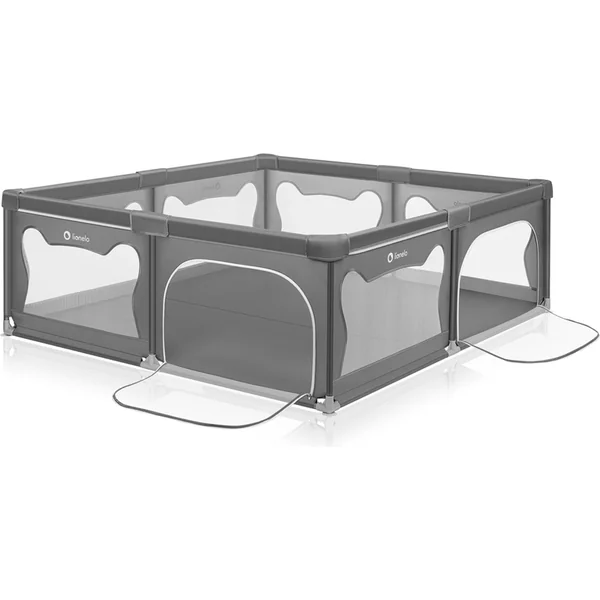 LIONELO Parc pour enfants Willow XL Grey Concrete 187 x 207 cm