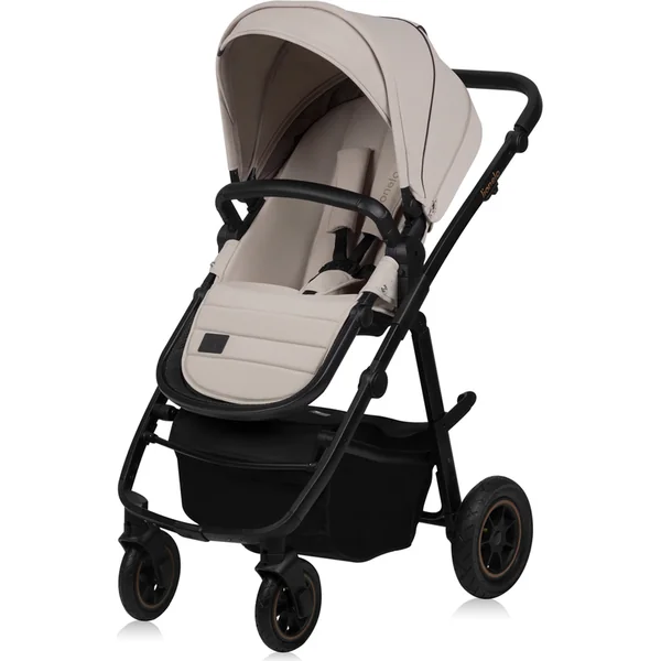 LIONELO Poussette combinée Amber Plus 3 en 1 Beige Sable