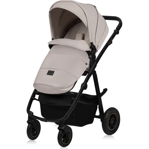 LIONELO Poussette combinée Amber Plus 3 en 1 Beige Sable