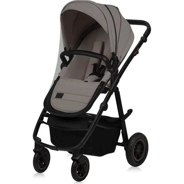 LIONELO Poussette combinée Amber Plus 3 en 1 Beige Sable