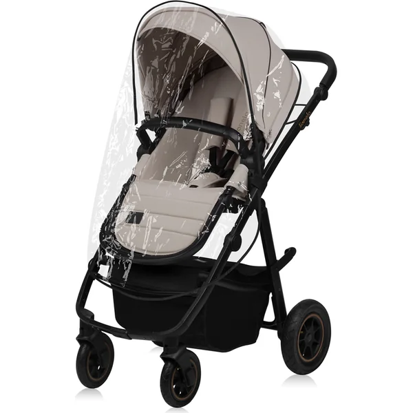 LIONELO Poussette combinée Amber Plus 3 en 1 Beige Sable
