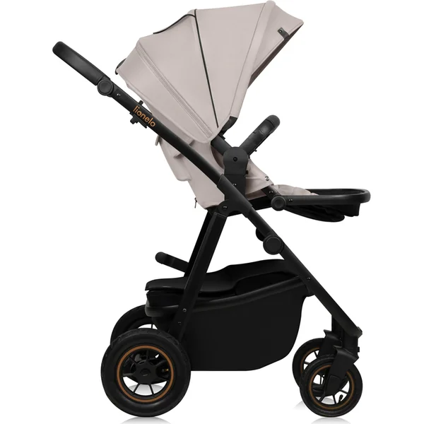 LIONELO Poussette combinée Amber Plus 3 en 1 Beige Sable