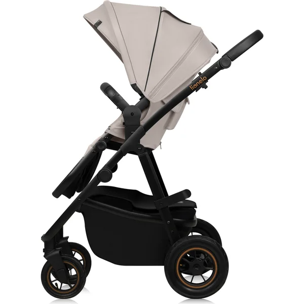 LIONELO Poussette combinée Amber Plus 3 en 1 Beige Sable