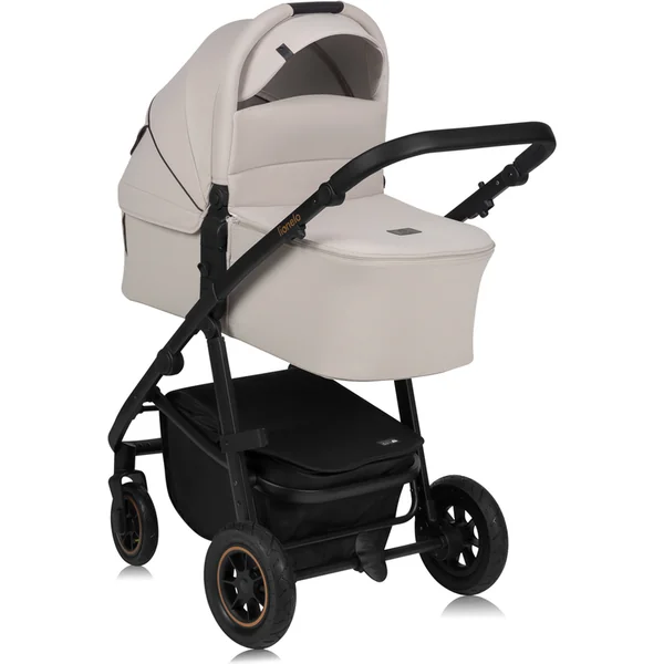 LIONELO Poussette combinée Amber Plus 3 en 1 Beige Sable