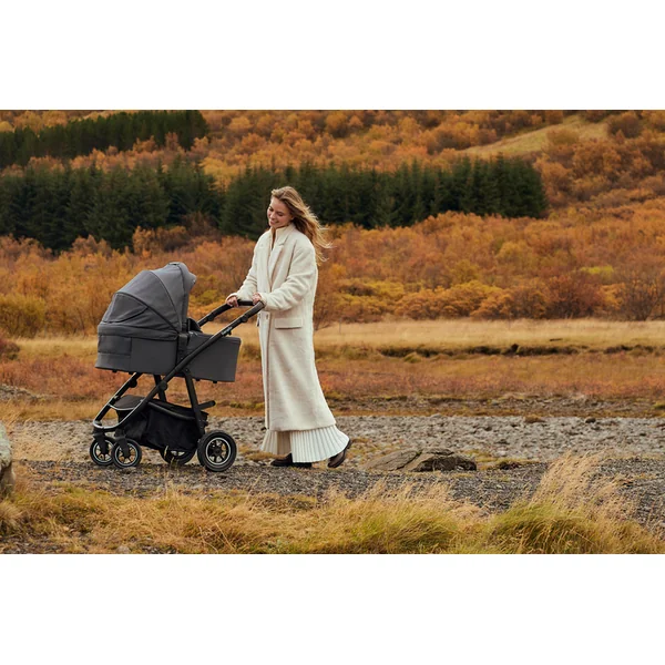 LIONELO Poussette combinée Amber Plus 3 en 1 Beige Sable