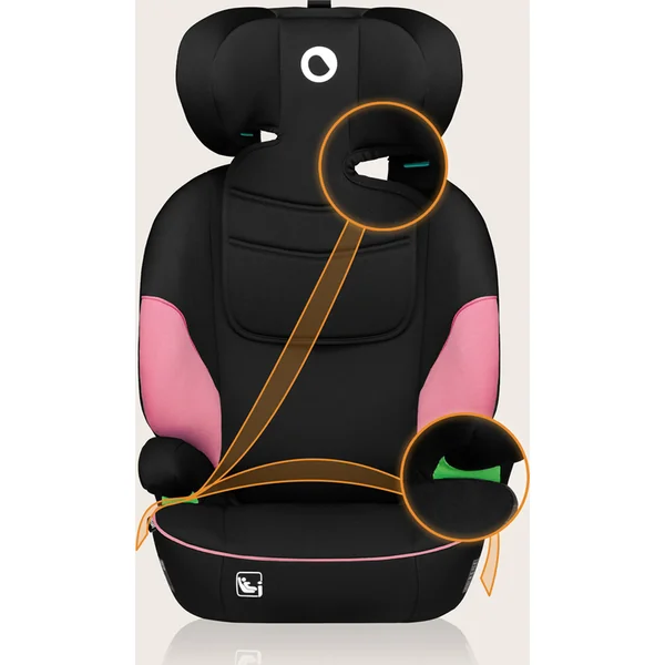 Lionelo Siège auto Lars i-Size (100-150 cm) Pink Baby