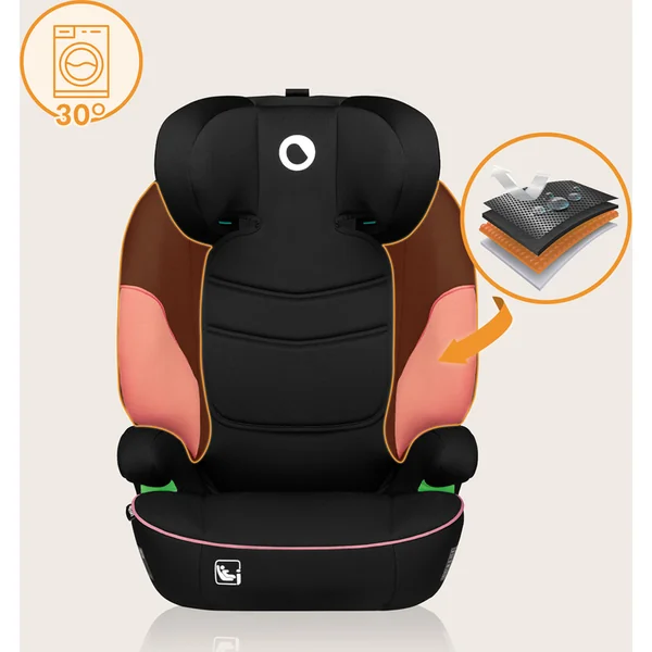 Lionelo Siège auto Lars i-Size (100-150 cm) Pink Baby