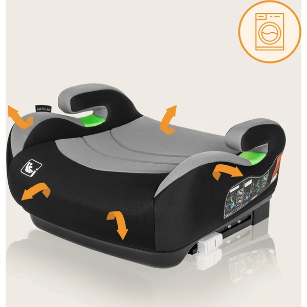 Lionelo Siège Auto Luuk Fix i-Size (125-150 cm) Grey Stone