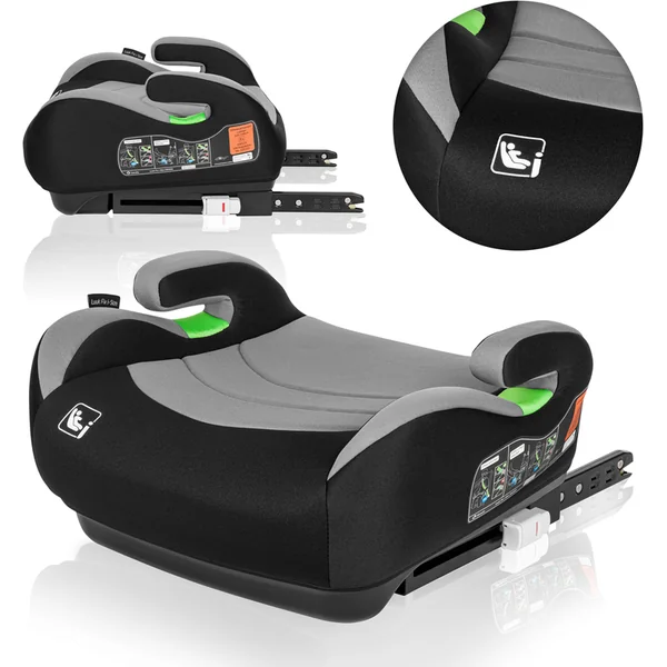 Lionelo Siège Auto Luuk Fix i-Size (125-150 cm) Grey Stone