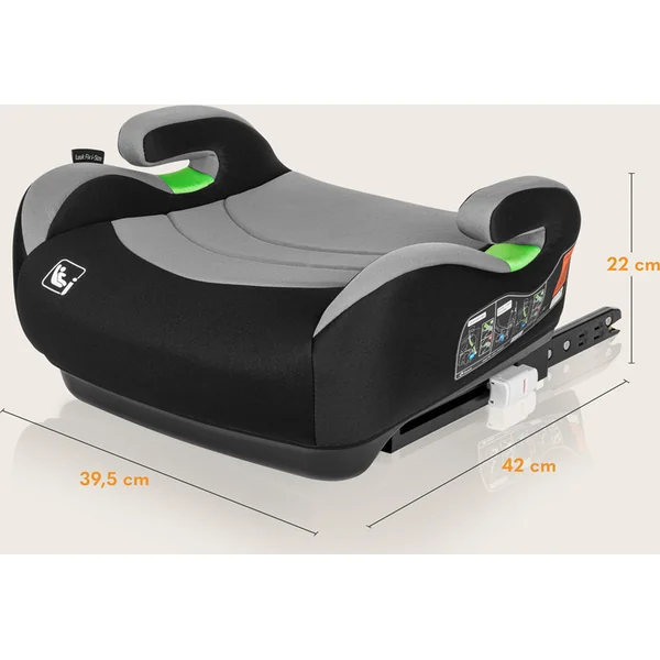 Lionelo Siège Auto Luuk Fix i-Size (125-150 cm) Grey Stone