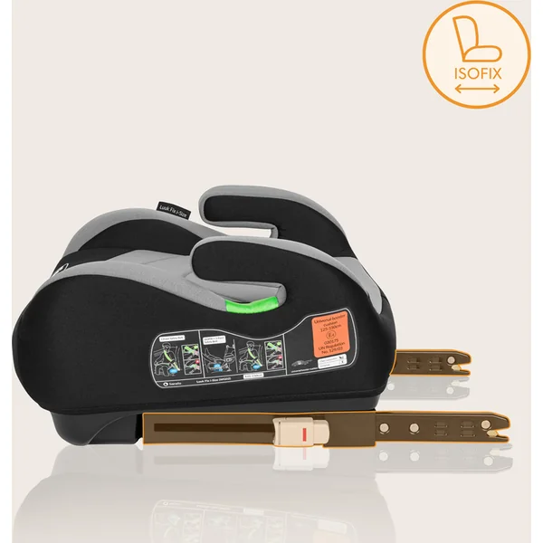 Lionelo Siège Auto Luuk Fix i-Size (125-150 cm) Grey Stone