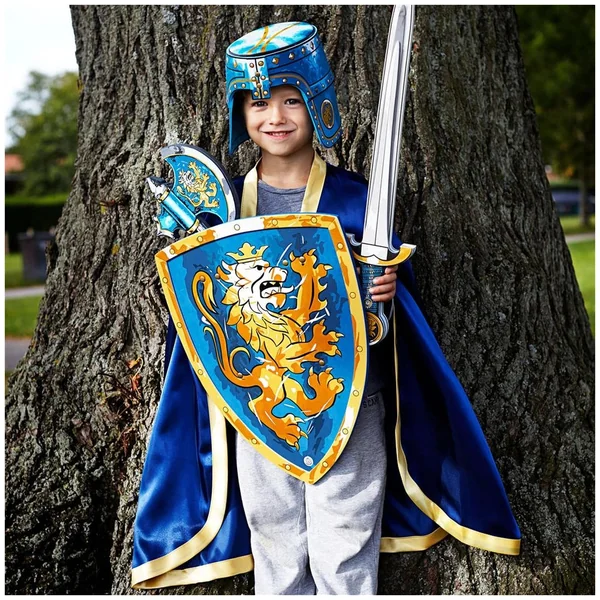 Liontouch - Knight Helmet · Blue - The Noble Knight Line - Pretend Professions & Role Playing