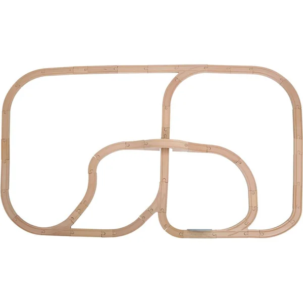 LITTLE DUTCH - CIRCUIT TRAIN EN BOIS XL - PURE