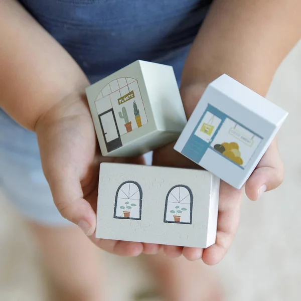 LITTLE DUTCH - CIRCUIT TRAIN EN BOIS XL - PURE