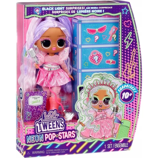 L.O.L. Surprise! Tweens Neon Pop Stars poupée Kitty K