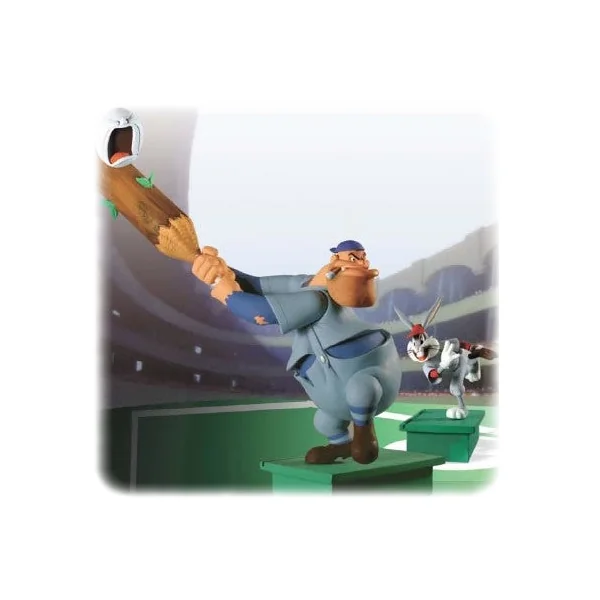 LOONEY TUNES: BUGS BUNNY & GAS-HOUSE "BASEBALL BUGS" - assortiment de 2 figurines pvc