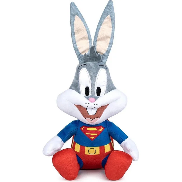 LOONEY TUNES Bugs Bunny peluche Superman 25cm
