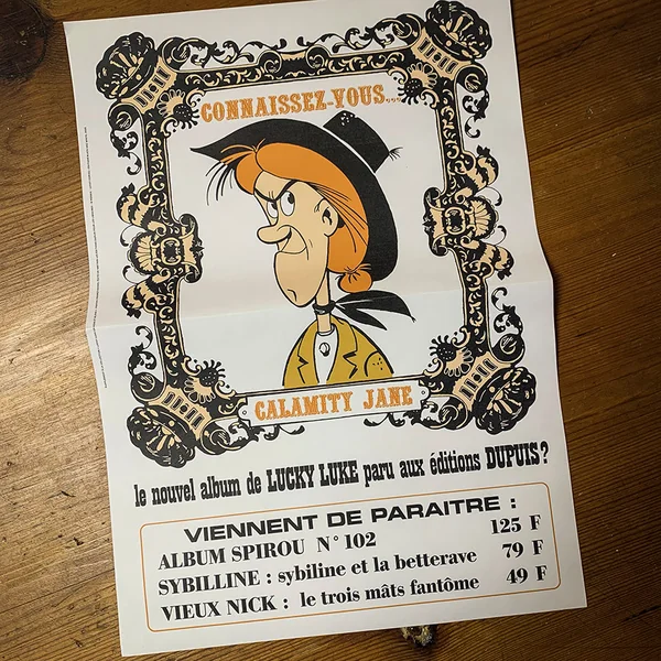 LUCKY LUKE EN NOIR & BLANC VOL. 8: Calamity Jane - tirage luxe 25 x 35 cm (Editions Black & White)