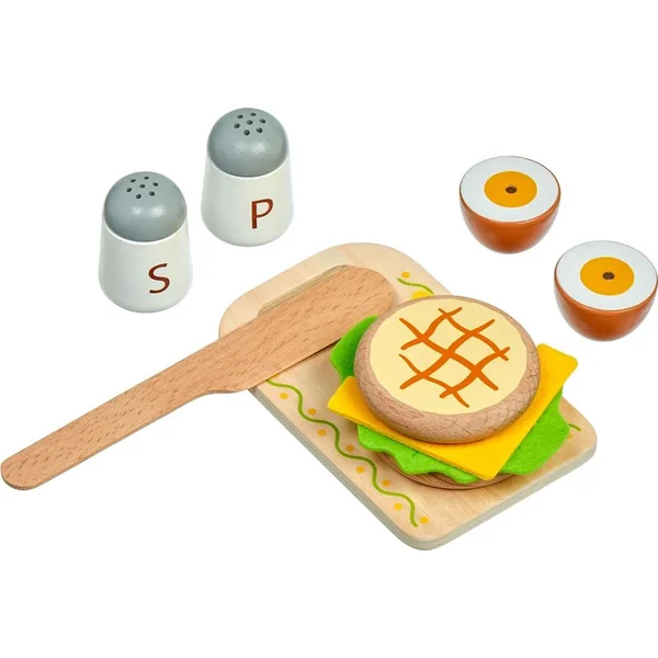 Lucy & Leo 222 Petit déjeuner sur plateau - ensemble de jeu en bois avec aimants