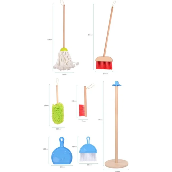 Lucy & Leo 302 Ensemble de nettoyage - jouet en bois 7 pièces