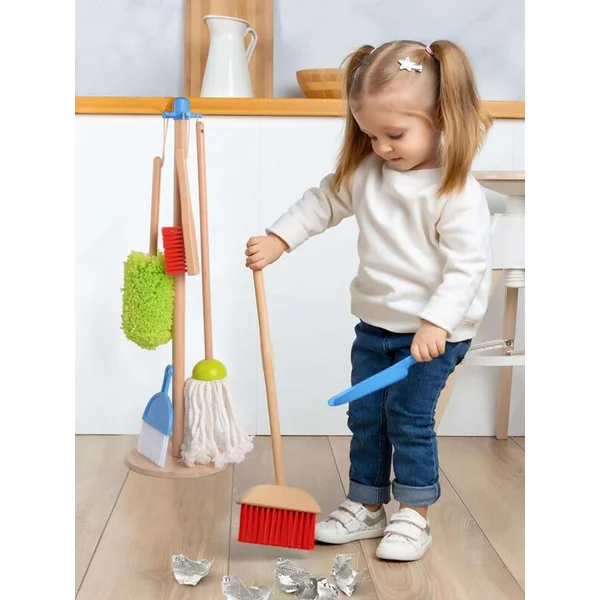 Lucy & Leo 302 Ensemble de nettoyage - jouet en bois 7 pièces