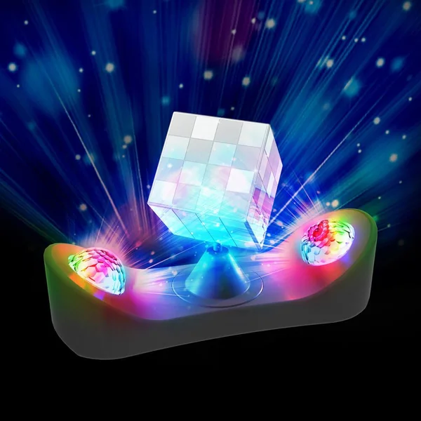 LUMIERE DISCO AVEC CUBE