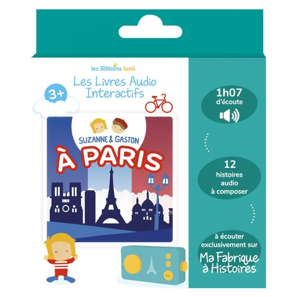 LUNII - LIVRE AUDIO - SUZANNE ET GASTON A PARIS